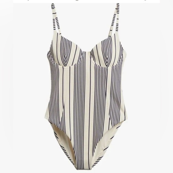 Onia Other - NWT Onia Isabella Pique One Piece Striped Swimsuit